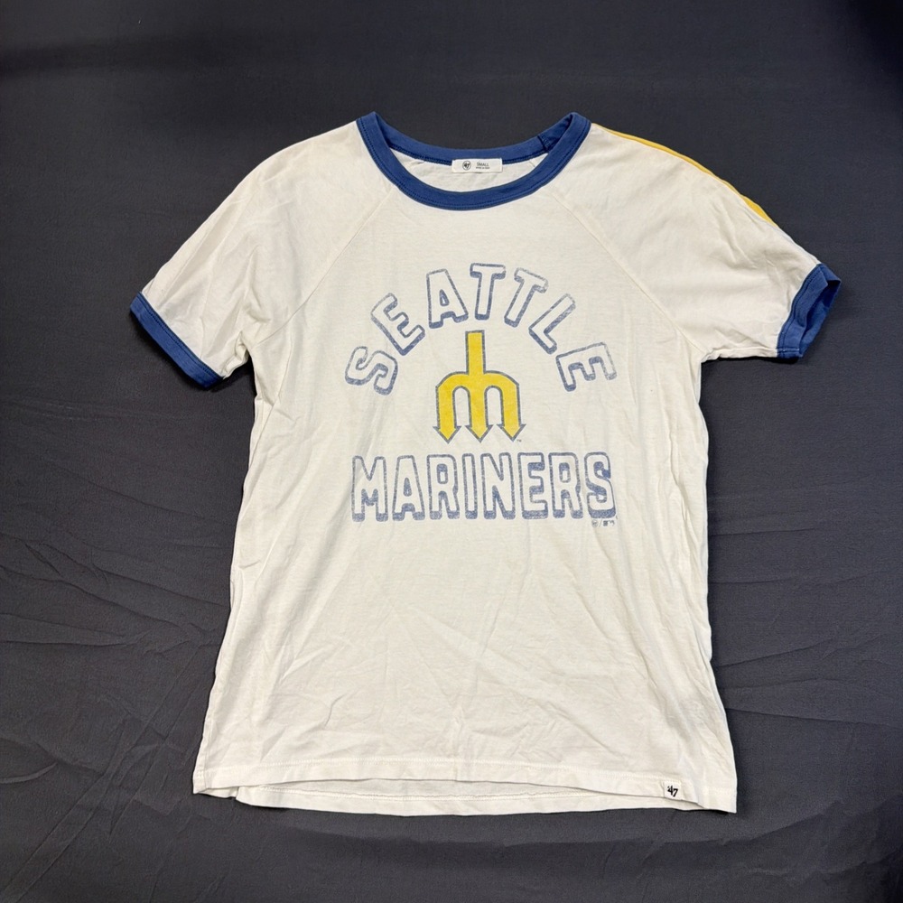white Seattle Mariners Shirt is a '47 brand Small